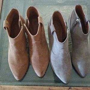 Frye booties 2 pairs